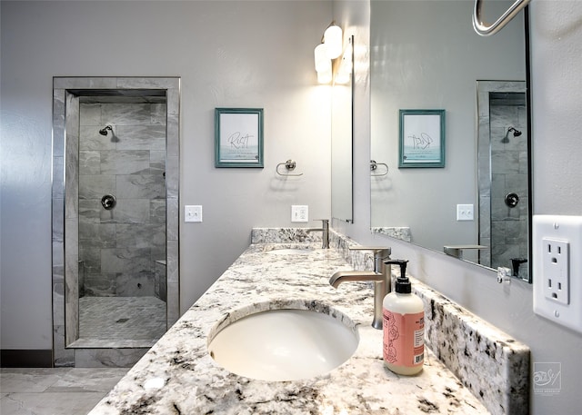 4731 Sea Ray Rd, Helena, MT 59602 - bathroom with tiled shower and double vanity
