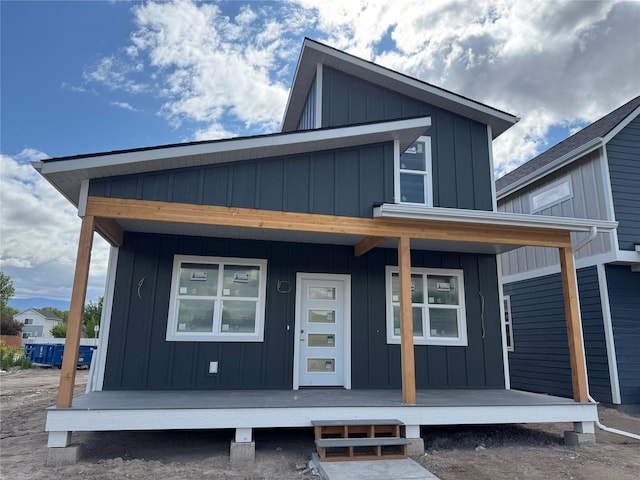 2283 Depot Way, Missoula, MT 59808 - contemporary house with covered porch and board and batten siding