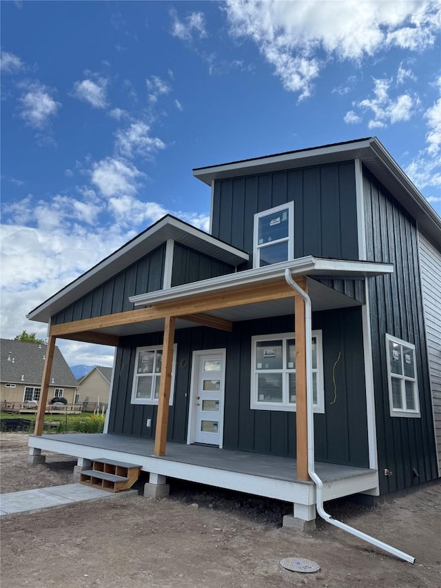 2283 Depot Way, Missoula, MT 59808 - view of side of property with covered porch and board and batten siding