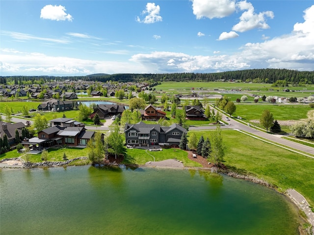 3070 River Lakes Dr, Whitefish, MT 59937 - aerial view of residential area with a nearby body of water