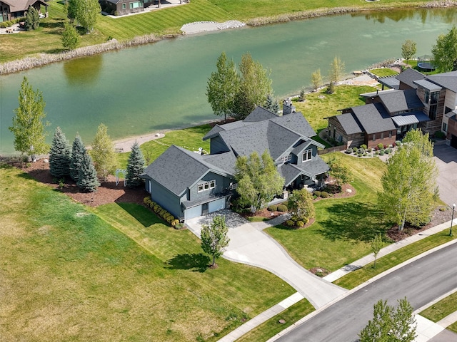 3070 River Lakes Dr, Whitefish, MT 59937 - aerial perspective of suburban area featuring a nearby body of water