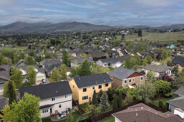 6021 Hobson Ln, Missoula, MT 59803 - aerial view of residential area featuring a mountain backdrop