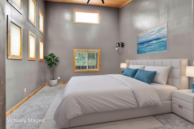 26 Two Rivers Rd, Saint Regis, MT 59866 - bedroom with baseboards and a high ceiling