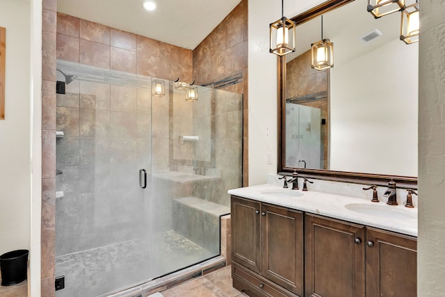26 Two Rivers Rd, Saint Regis, MT 59866 - full bath with a stall shower and double vanity