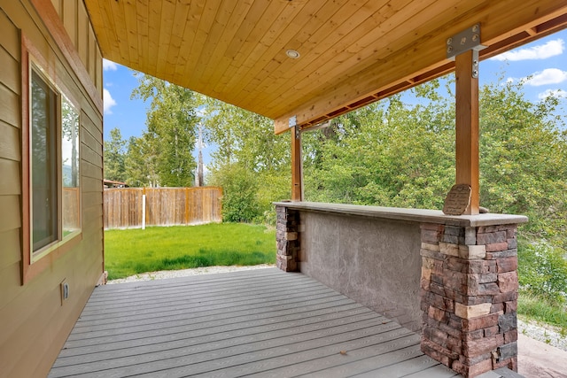 26 Two Rivers Rd, Saint Regis, MT 59866 - view of wooden terrace