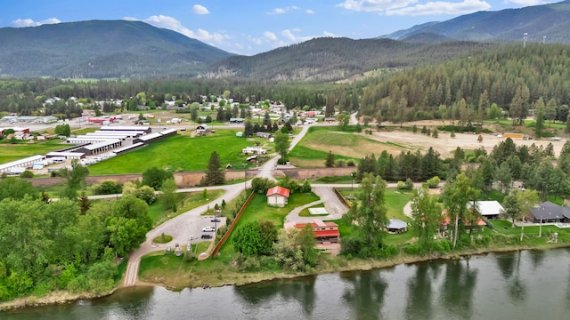 26 Two Rivers Rd, Saint Regis, MT 59866 - bird's eye view of a heavily wooded area and a water and mountain view