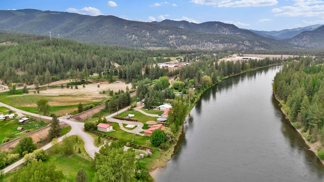 26 Two Rivers Rd, Saint Regis, MT 59866 - view of property location with a water and mountain view and a heavily wooded area