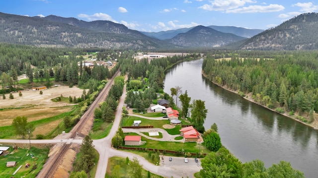 26 Two Rivers Rd, Saint Regis, MT 59866 - bird's eye view of a water and mountain view and a forest