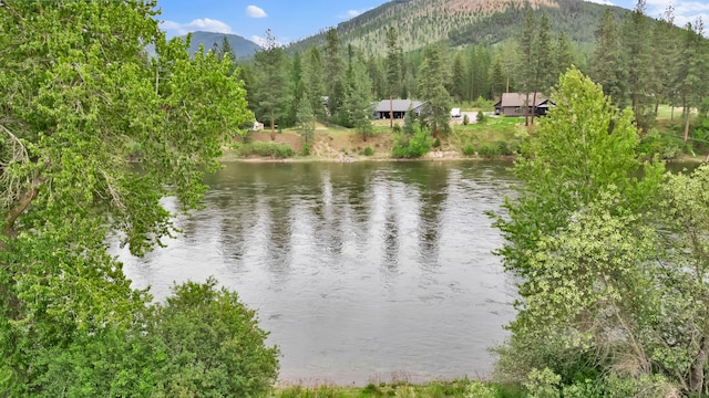 26 Two Rivers Rd, Saint Regis, MT 59866 - water view with a mountain backdrop
