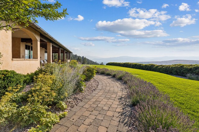 2761 Contour Rd, Missoula, MT 59802 - view of yard with a mountain view
