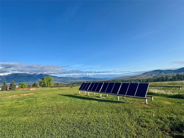 444 Windwalker Trl, Stevensville, MT 59870 - view of grassy yard featuring a mountain view and a view of countryside