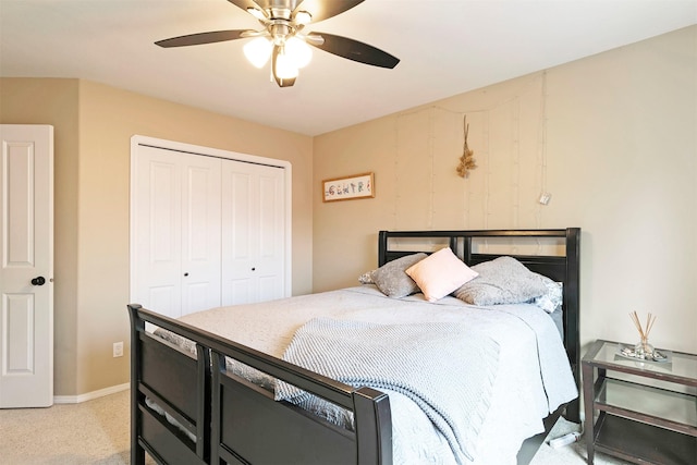 5040 Jordan Ct, Missoula, MT 59803 - bedroom with a closet, a ceiling fan, and baseboards