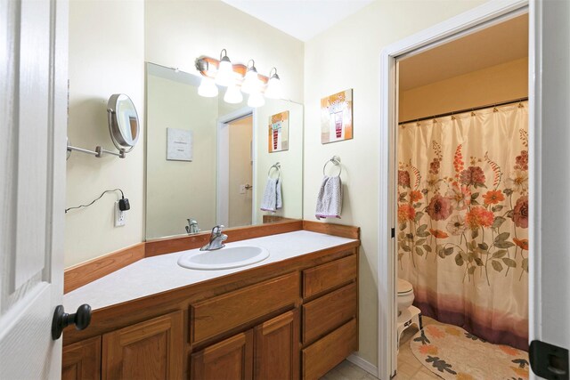 5040 Jordan Ct, Missoula, MT 59803 - bathroom featuring toilet, vanity, and a shower with shower curtain