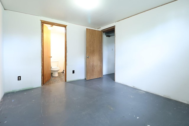 323 B St, Dixon, MT 59831 - unfurnished bedroom featuring concrete flooring and ensuite bathroom
