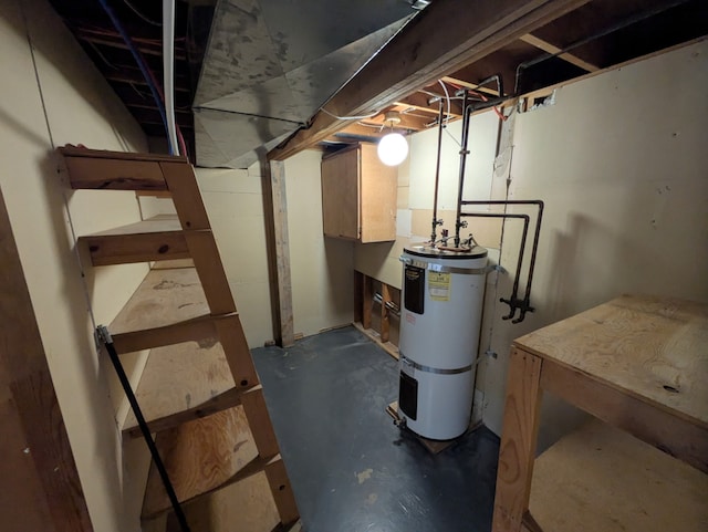323 B St, Dixon, MT 59831 - unfinished below grade area with water heater