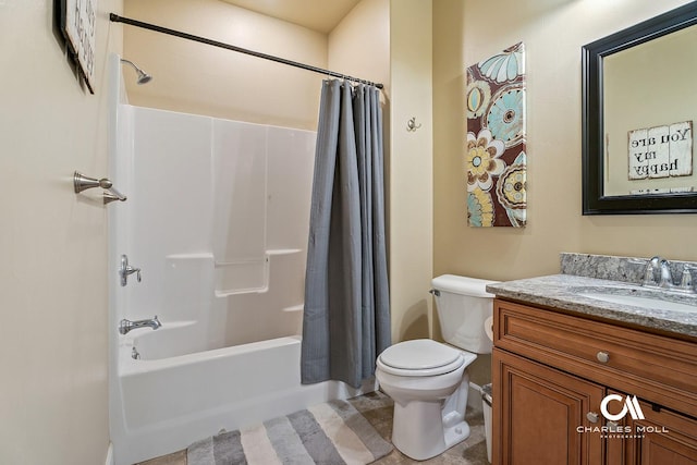 339 Elouise Cobell St, Helena, MT 59601 - full bath featuring toilet, vanity, shower / bath combo, and baseboards