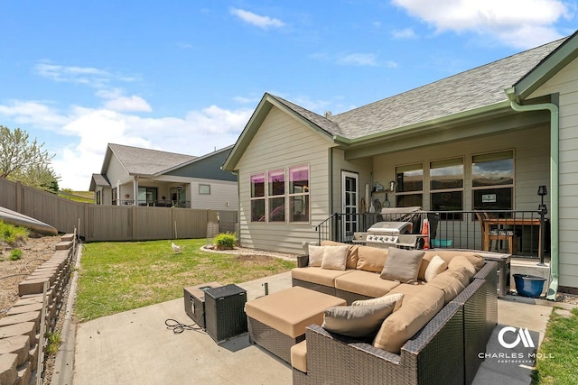 339 Elouise Cobell St, Helena, MT 59601 - view of patio / terrace with an outdoor living space