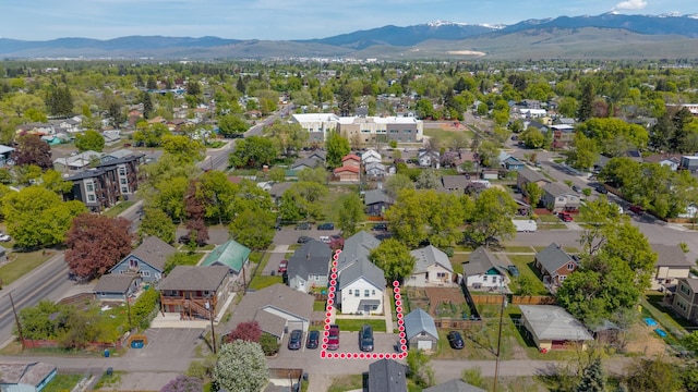 1935 S 12th St W, Missoula, MT 59801 - aerial view of residential area featuring a mountainous background