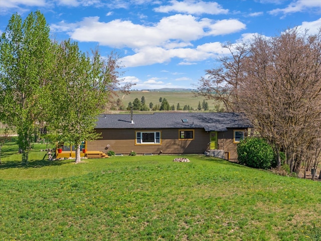 51943 Kuntz Ln, Charlo, MT 59824 - back of house with a lawn