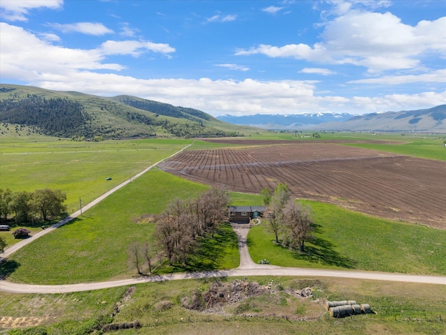 51943 Kuntz Ln, Charlo, MT 59824 - overview of rural landscape featuring mountains and farmland