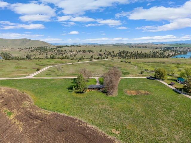 51943 Kuntz Ln, Charlo, MT 59824 - view of rural area featuring a water and mountain view
