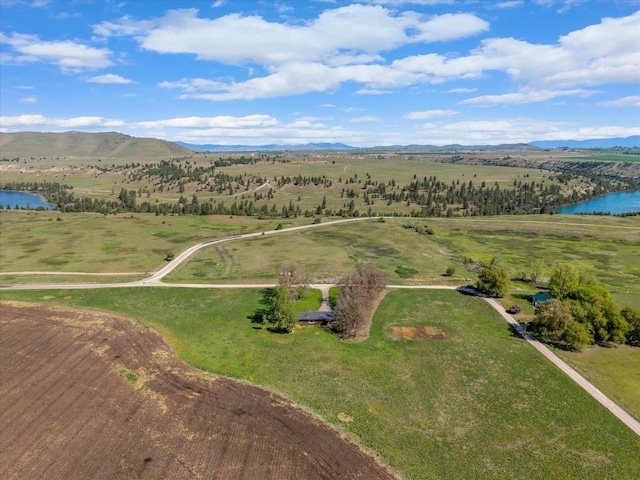 51943 Kuntz Ln, Charlo, MT 59824 - aerial view of sparsely populated area featuring a water and mountain view