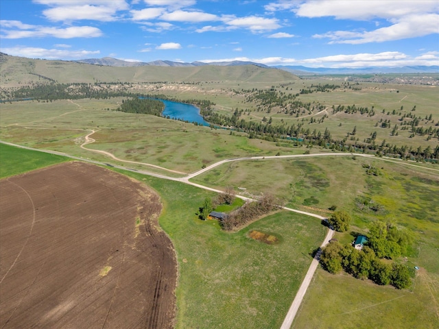 51943 Kuntz Ln, Charlo, MT 59824 - aerial view of sparsely populated area featuring a water and mountain view