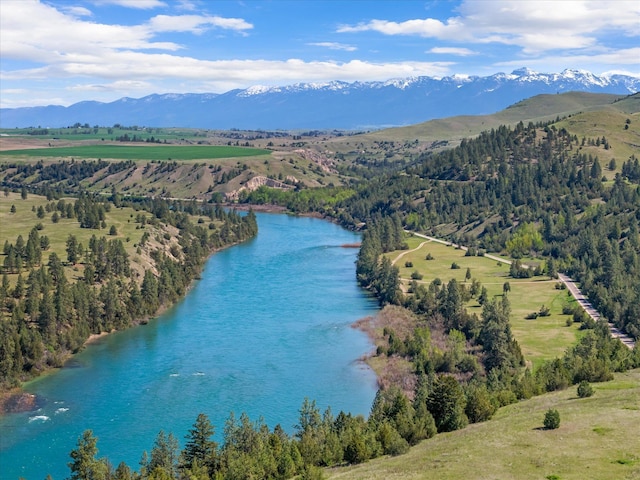 51943 Kuntz Ln, Charlo, MT 59824 - aerial view of a water and mountain view