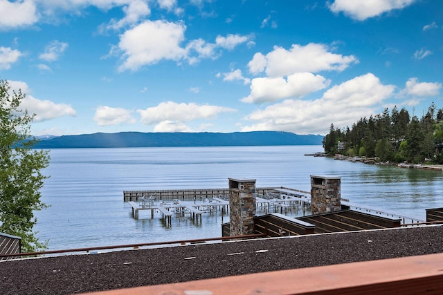 5675 US Highway 93 S Unit 10, Somers, MT 59932 - dock featuring a water and mountain view