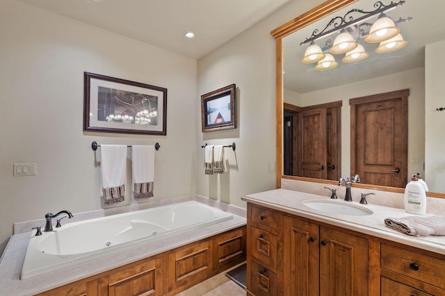 5675 US Highway 93 S Unit 10, Somers, MT 59932 - bathroom featuring vanity and a whirlpool tub
