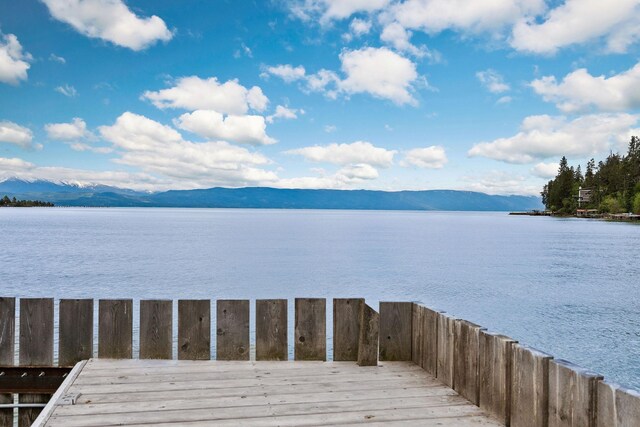 5675 US Highway 93 S Unit 10, Somers, MT 59932 - water view featuring a mountainous background