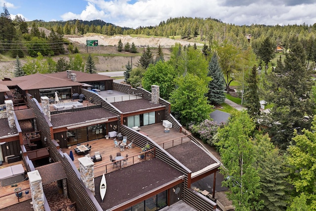 5675 US Highway 93 S Unit 10, Somers, MT 59932 - view from above of property featuring a heavily wooded area