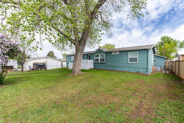 1709 20th Ave S, Great Falls, MT 59405 - rear view of house with central AC unit