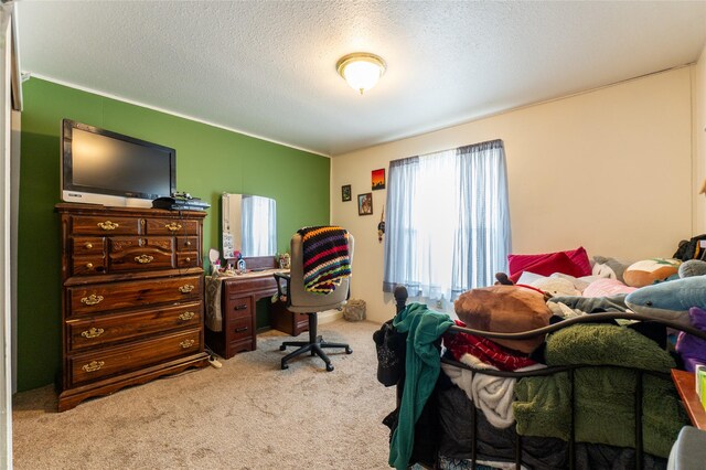1709 20th Ave S, Great Falls, MT 59405 - carpeted bedroom featuring a textured ceiling