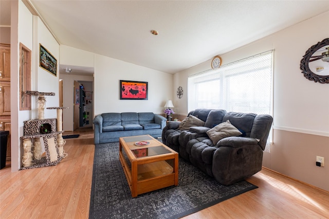 1709 20th Ave S, Great Falls, MT 59405 - living area with wood finished floors and lofted ceiling