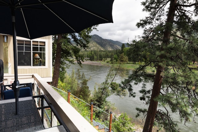 2055 Diamond Match Rd, Superior, MT 59872 - water view featuring mountains