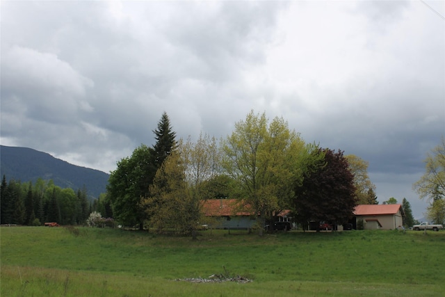 303 Swamp Creek Loop Rd, Trout Creek, MT 59874 - view of yard featuring a mountain view and a view of countryside