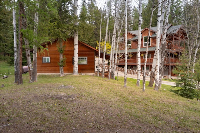 12520 Pinkham Creek Rd, Rexford, MT 59930 - back of house with a yard