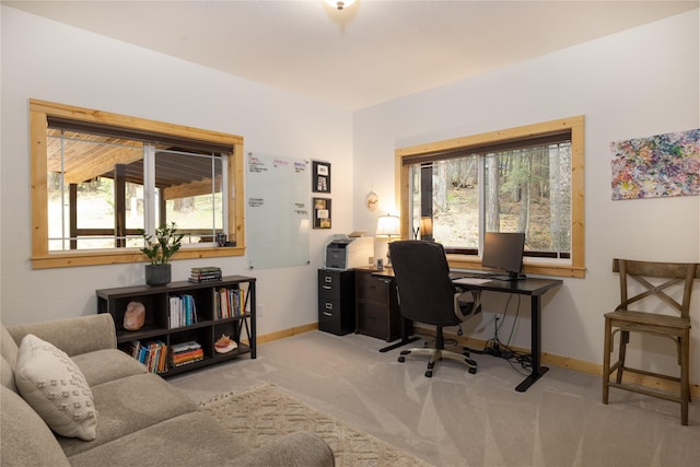 12520 Pinkham Creek Rd, Rexford, MT 59930 - carpeted office space with baseboards