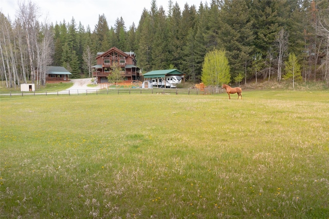 12520 Pinkham Creek Rd, Rexford, MT 59930 - view of yard with a wooded view