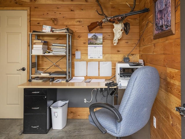 89 Wild Rose Trl, Roberts, MT 59070 - office with wood walls