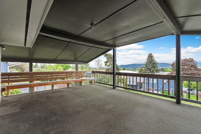 160 Sherwood Ln, Kalispell, MT 59901 - view of patio / terrace featuring a mountain view