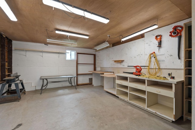 160 Sherwood Ln, Kalispell, MT 59901 - basement featuring a workshop area