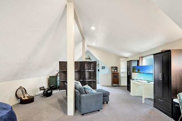 2795 Renae Ct, Missoula, MT 59804 - living room with lofted ceiling and light colored carpet