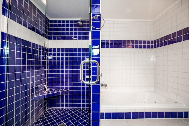 883 Saint Andrews Dr, Columbia Falls, MT 59912 - full bath with a tile shower and tiled tub