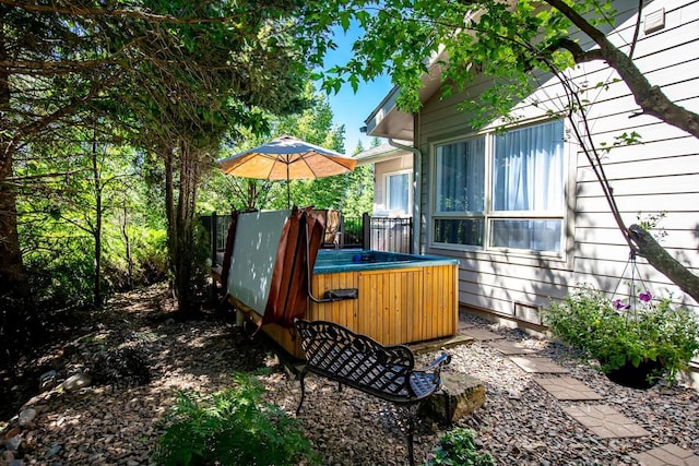 883 Saint Andrews Dr, Columbia Falls, MT 59912 - view of yard featuring a hot tub