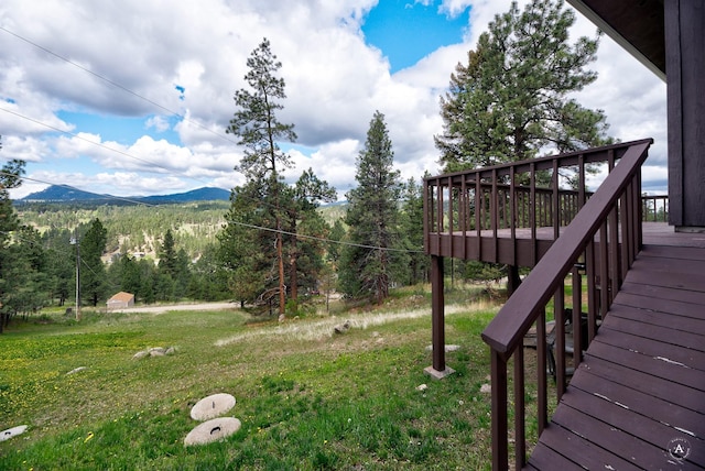 15 Vigilante Trl, Clancy, MT 59634 - view of grassy yard featuring a view of trees and a mountain view