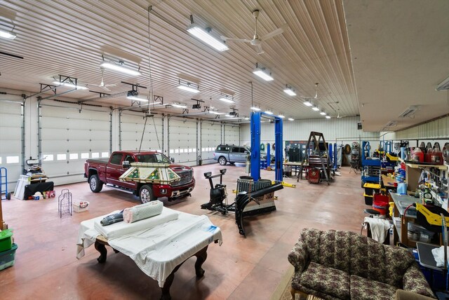 245 Blanchard Lake Rd, Whitefish, MT 59937 - garage featuring a garage door opener