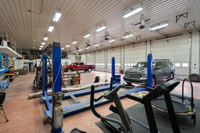 245 Blanchard Lake Rd, Whitefish, MT 59937 - gym featuring a garage