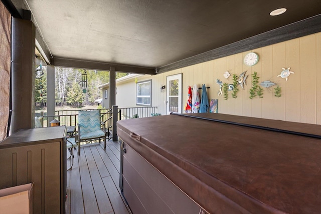 245 Blanchard Lake Rd, Whitefish, MT 59937 - deck with a hot tub